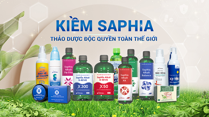 Các sản phẩm của Kiềm Saphia